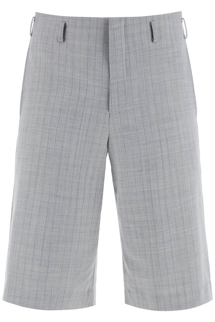 Comme Des Garcons Homme Plus Pinstriped Tailored   Grigio