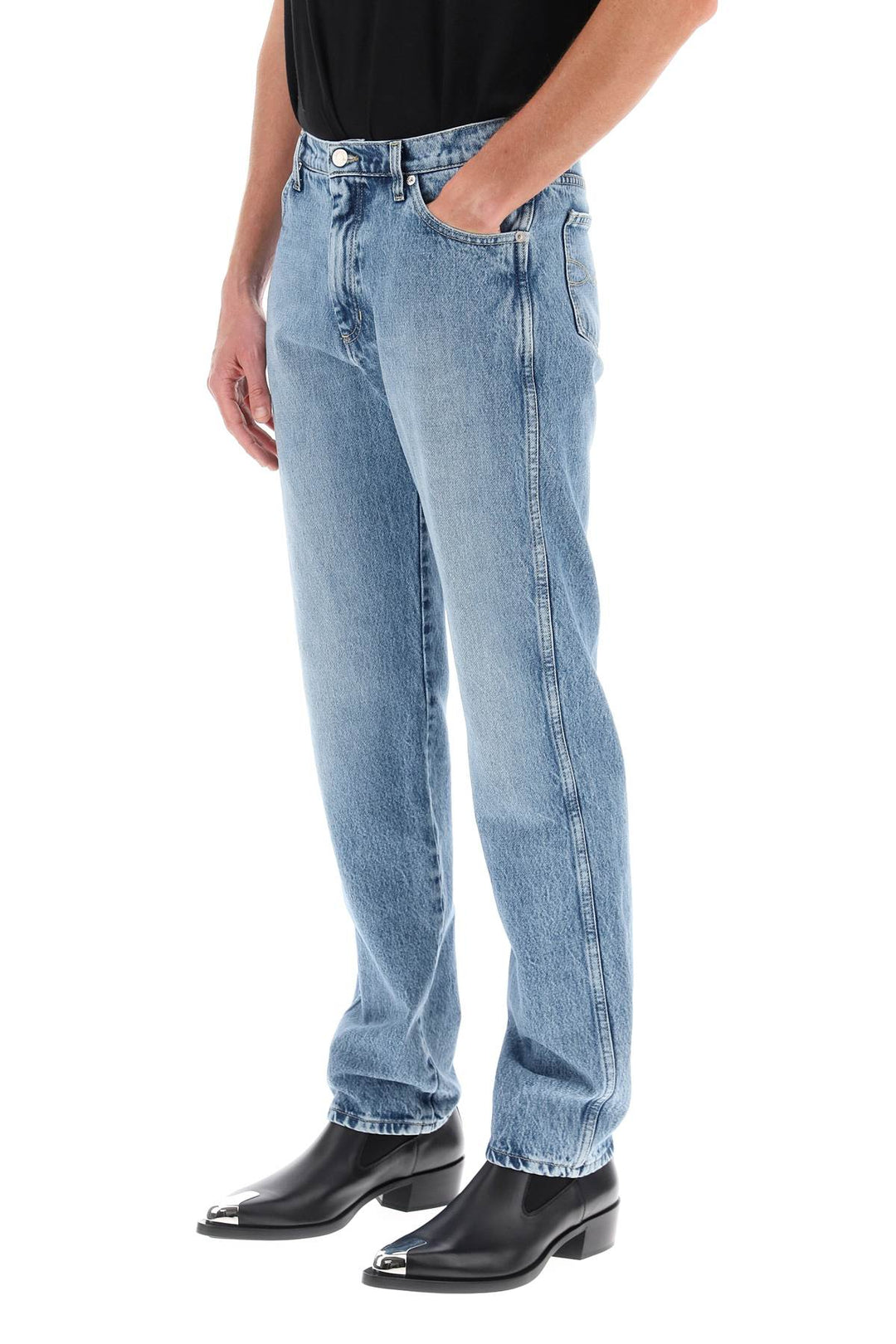 Bally Straight Cut Jeans   Celeste
