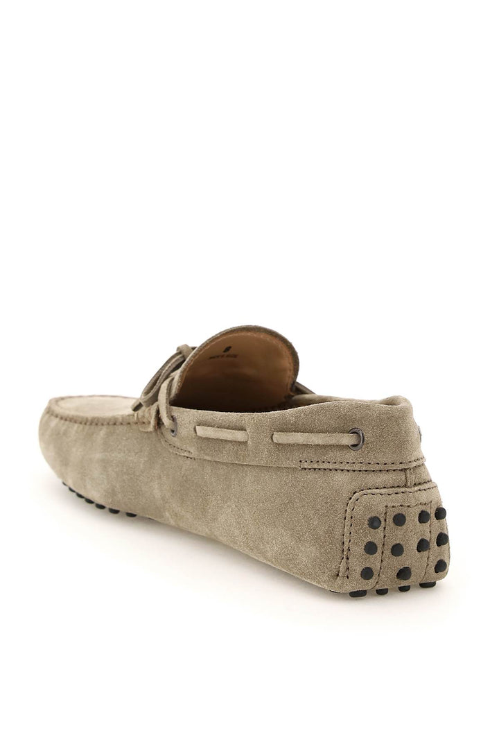 Tod's Gommino Loafers With Laces   Grigio