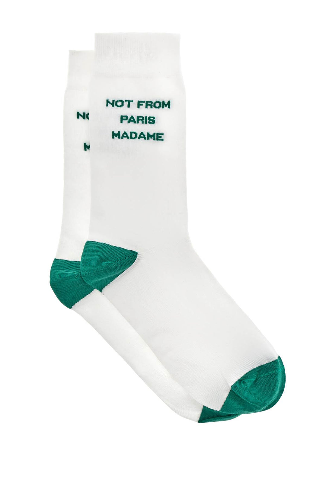 Drole De Monsieur 'La Chaussette Slogan' Socks   Bianco