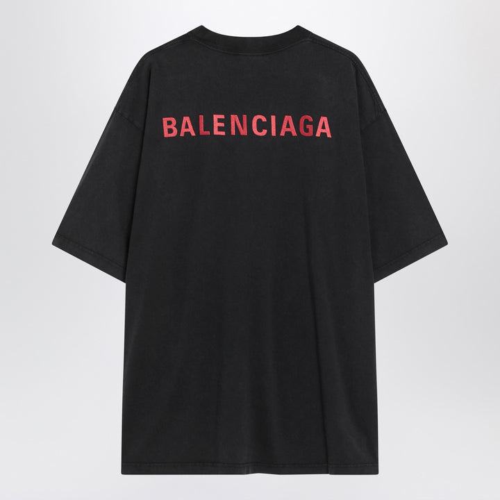 Faded Balenciaga Back Medium Fit T-shirt
