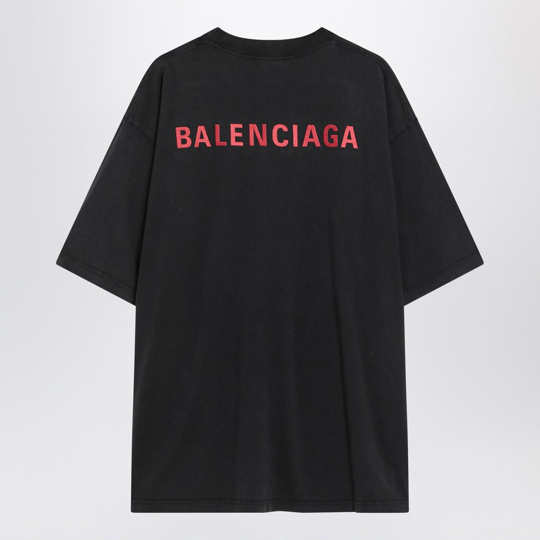 Faded Balenciaga Back Medium Fit T-shirt