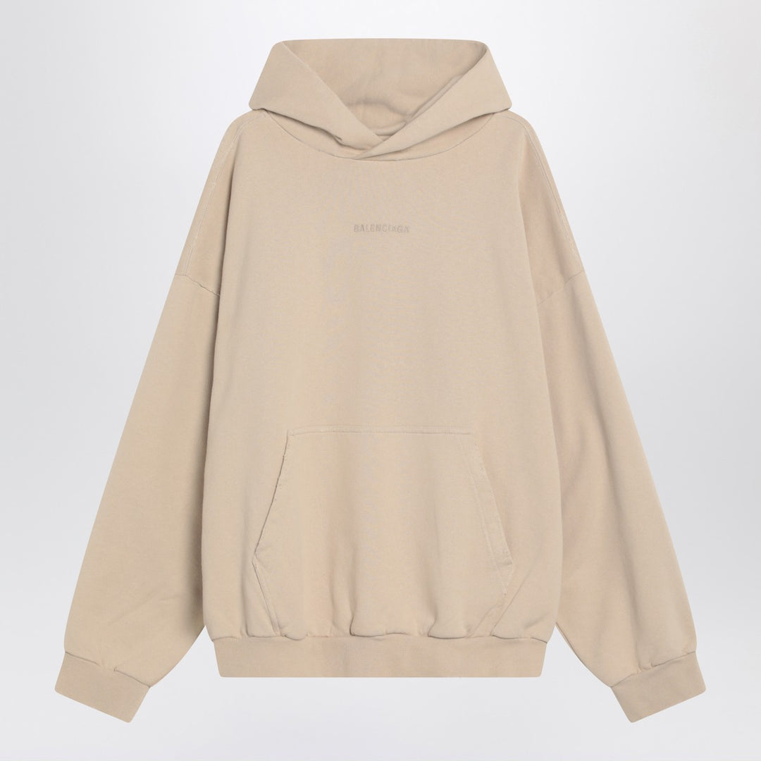 Beige New Balenciaga hoodie