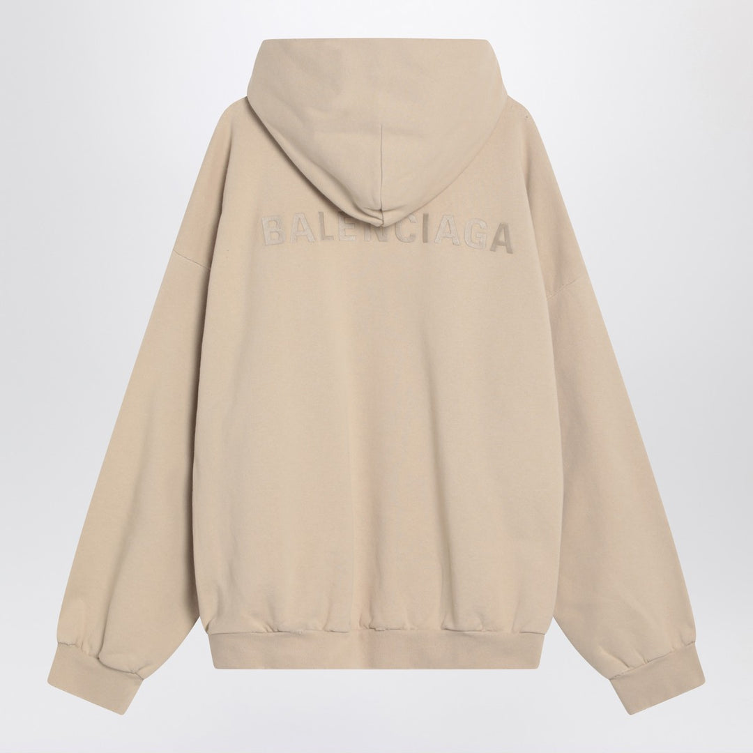 Beige New Balenciaga hoodie