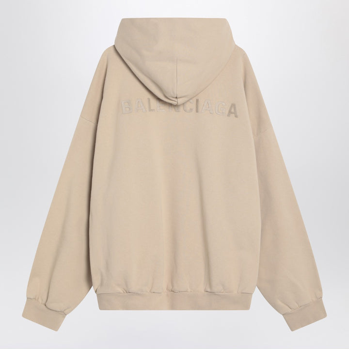 Beige New Balenciaga hoodie