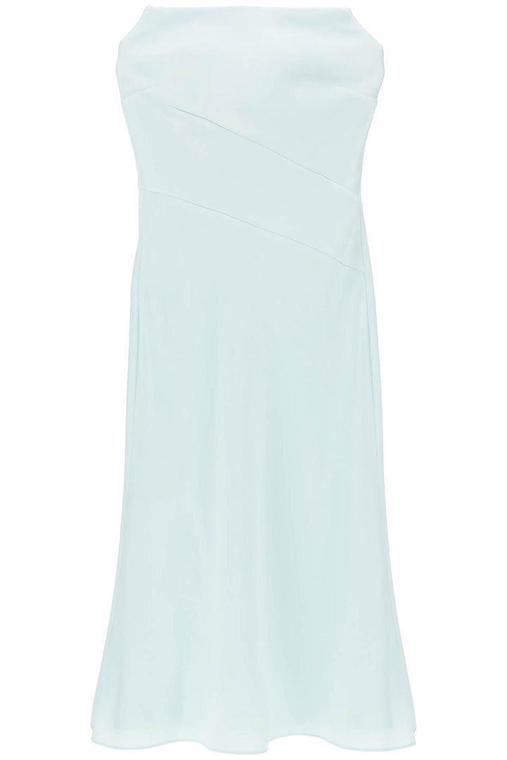 Roland Mouret Strapless Midi Dress Without   Verde