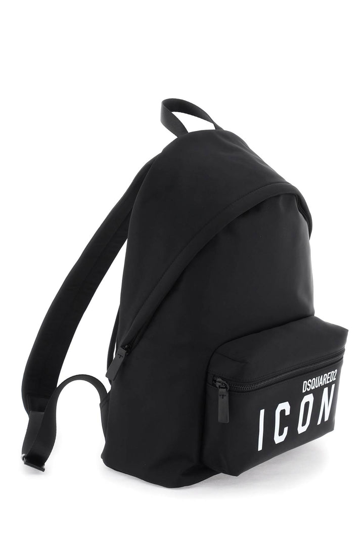 Dsquared2 Icon Nylon Backpack   Black