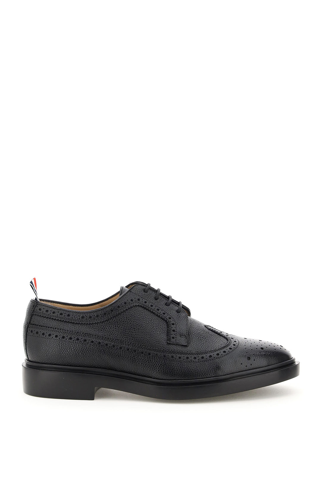 Thom Browne Longwing Brogue Lace Up Shoes   Nero