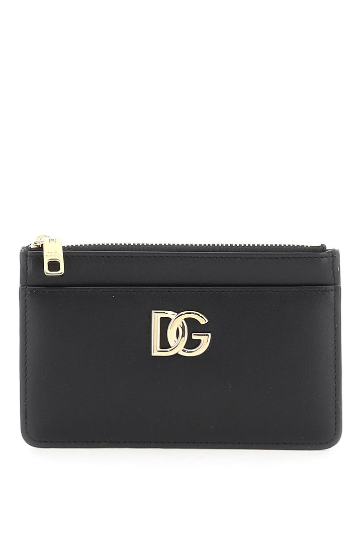 Dolce & Gabbana Dg Zippered Cardholder   Nero