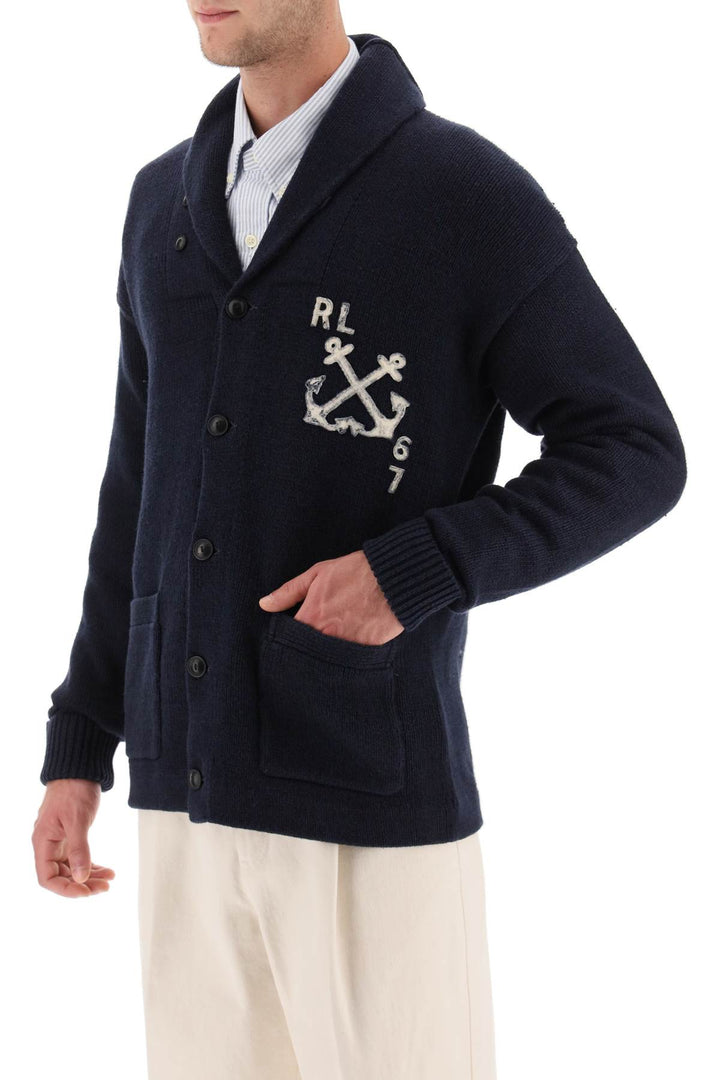 Polo Ralph Lauren Cotton And Linen Cardigan   Blu