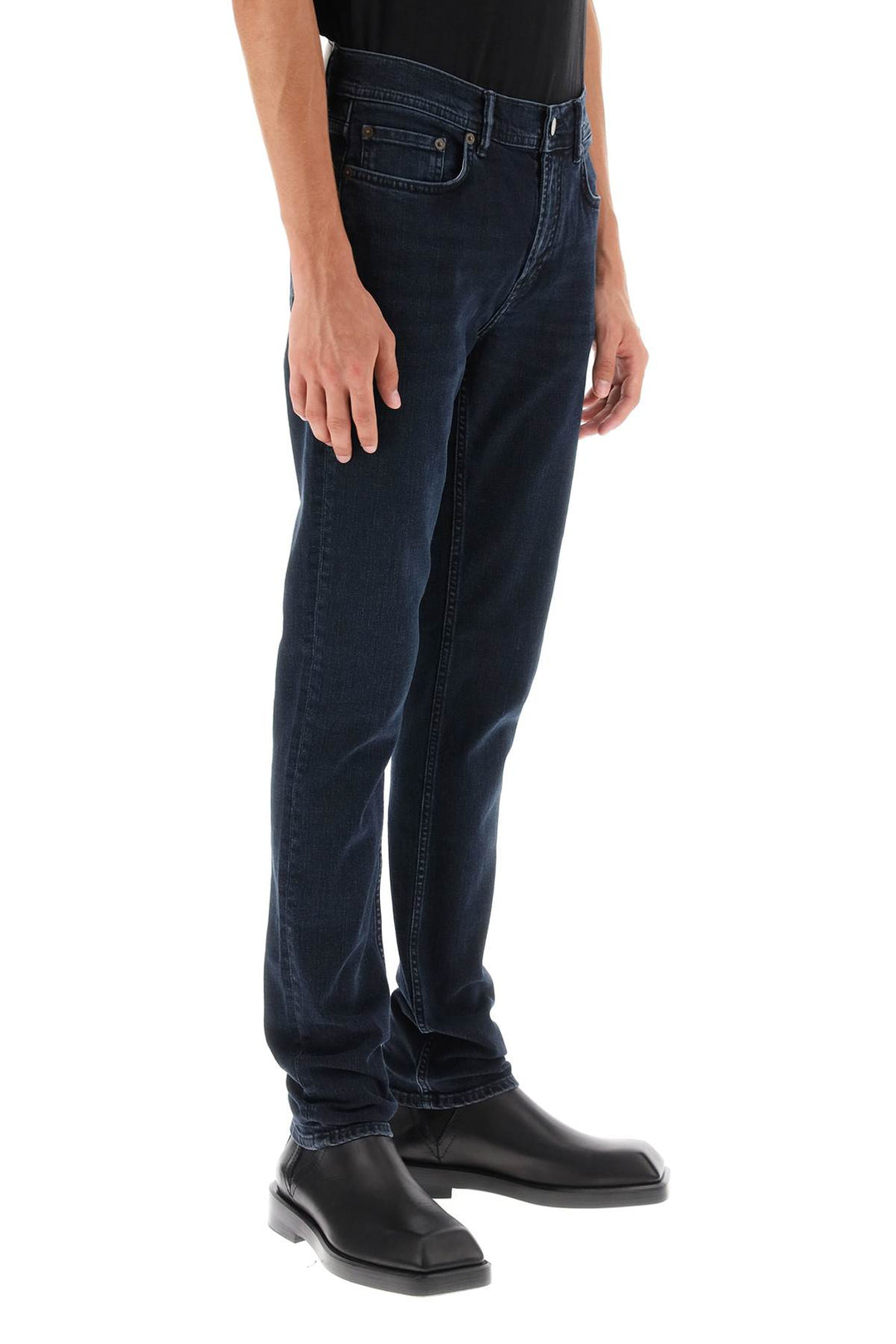 Acne Studios Organic Denim Slim Jeans   Blu