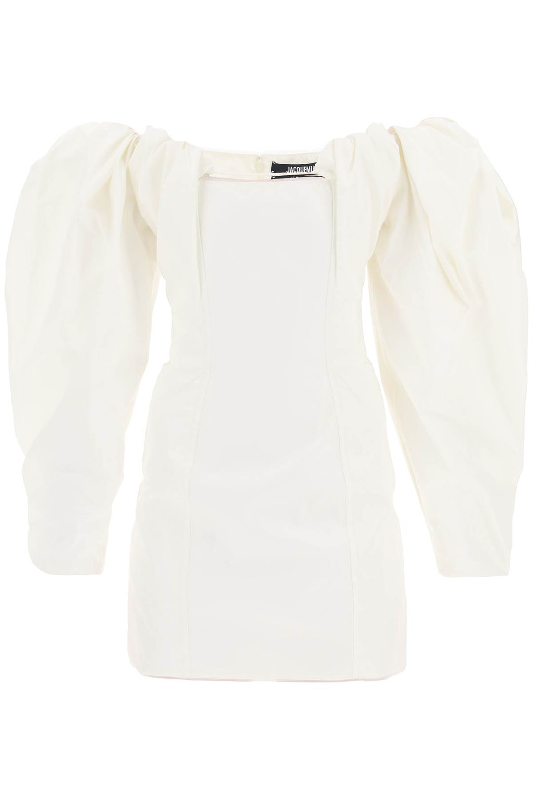 Jacquemus La Robe Taffetas Mini Dress   Bianco