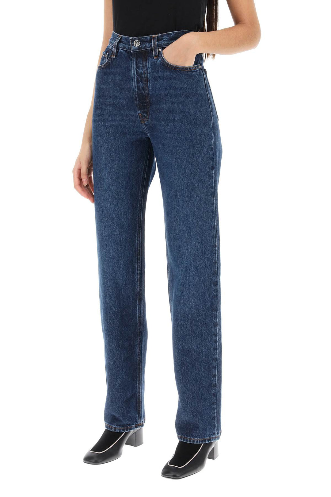 Toteme Organic Denim Classic Cut Jeans   Blu
