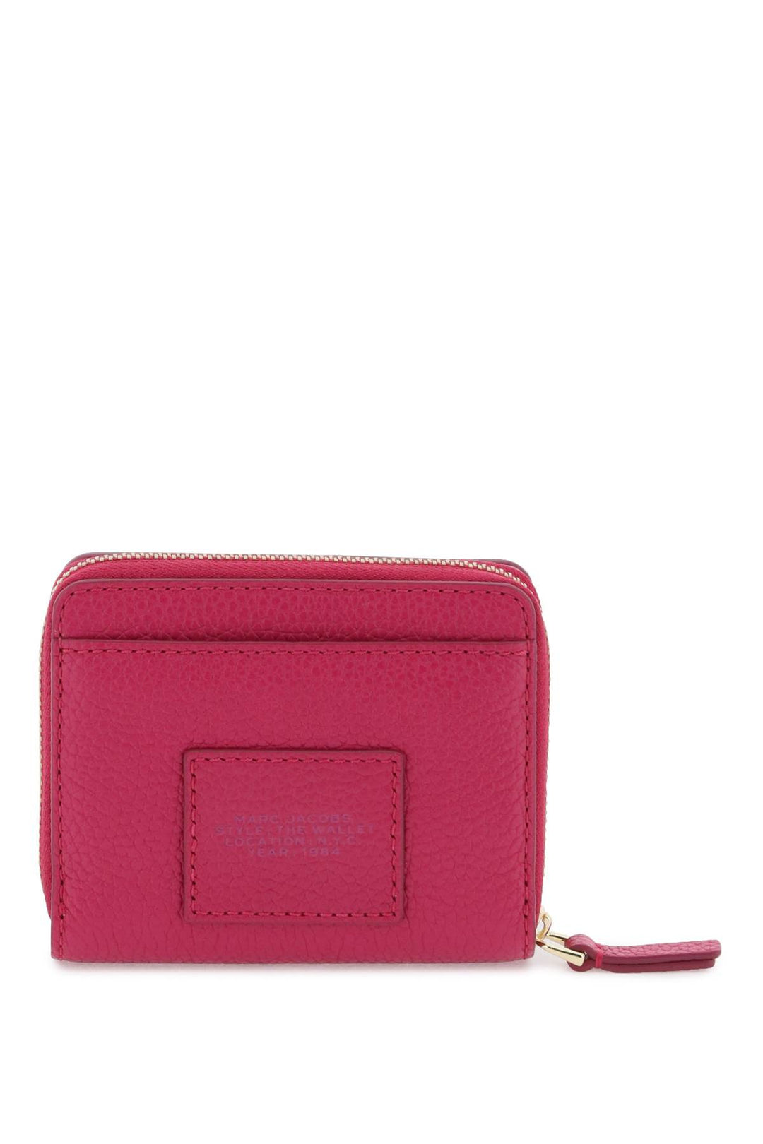 Marc Jacobs The Leather Mini Compact Wallet   Fuxia