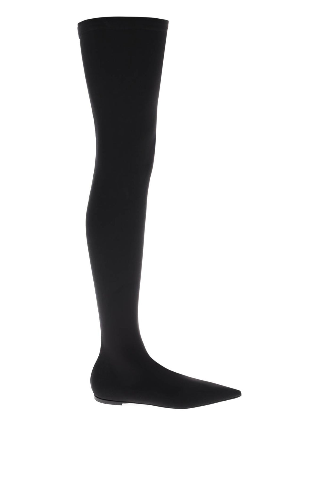 Dolce & Gabbana Stretch Jersey Thigh High Boots   Nero