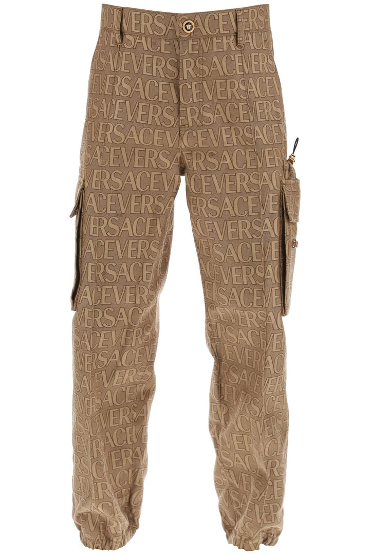 Versace Allover Cargo Pants   Marrone