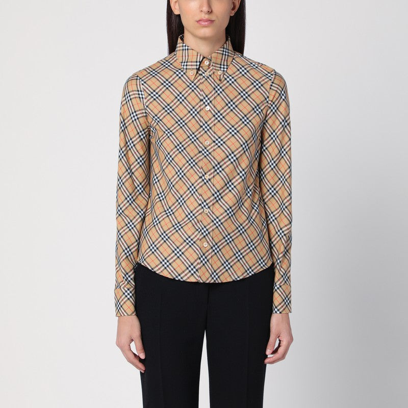 Burberry Checkered button-down shirt