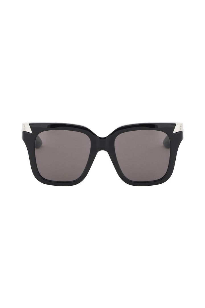 Alexander Mcqueen Replace With Double Quotepunk Oversized Sunglassesreplace With Double Quote   Nero