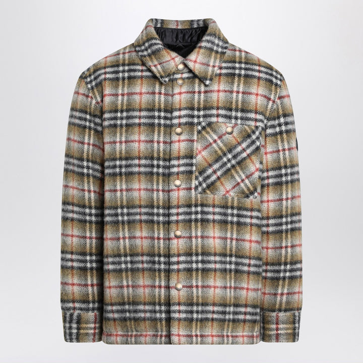 Burberry checked wool shirt jacket