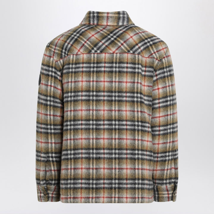 Burberry checked wool shirt jacket