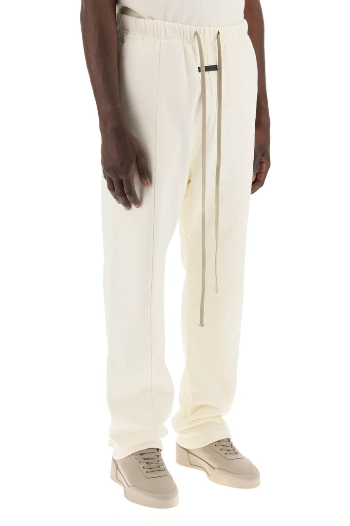 Fear Of God Replace With Double Quotebrushed Cotton Joggers Forum   Bianco