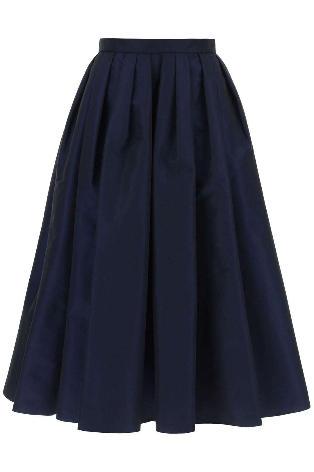 Alexander Mcqueen Circular Skirt In Polyfaille   Blu