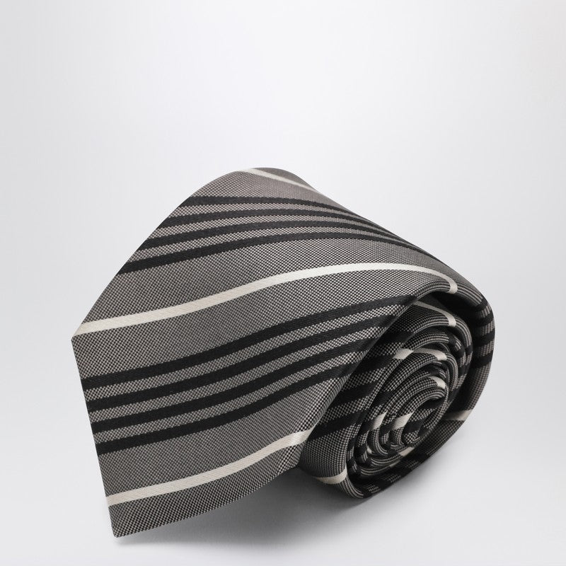 Saint Laurent striped silk tie