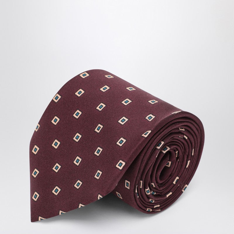 Saint Laurent silk tie with print