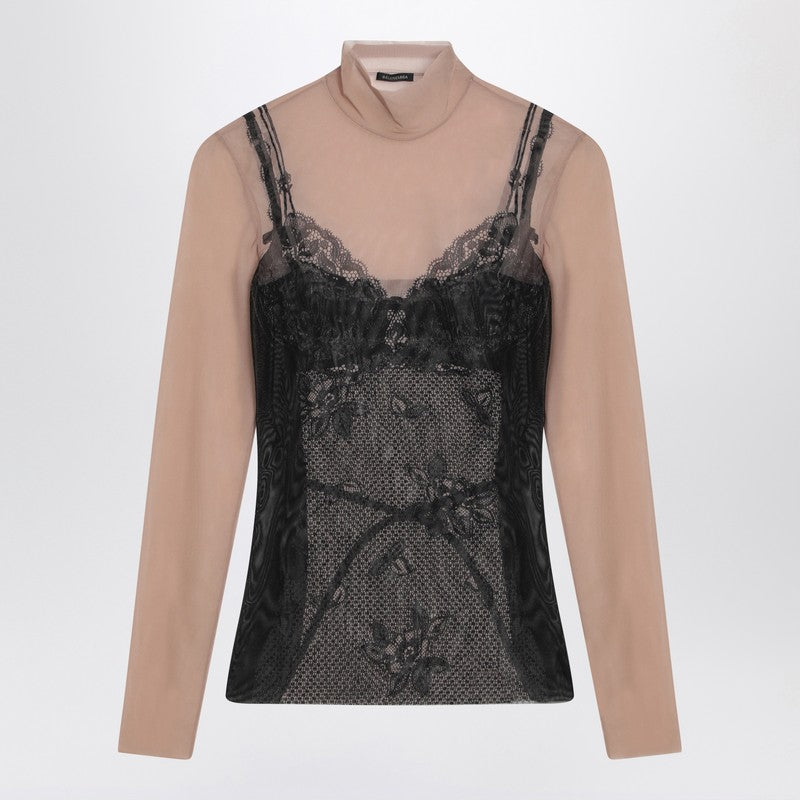 Balenciaga Trompe l'oeil Lingerie top