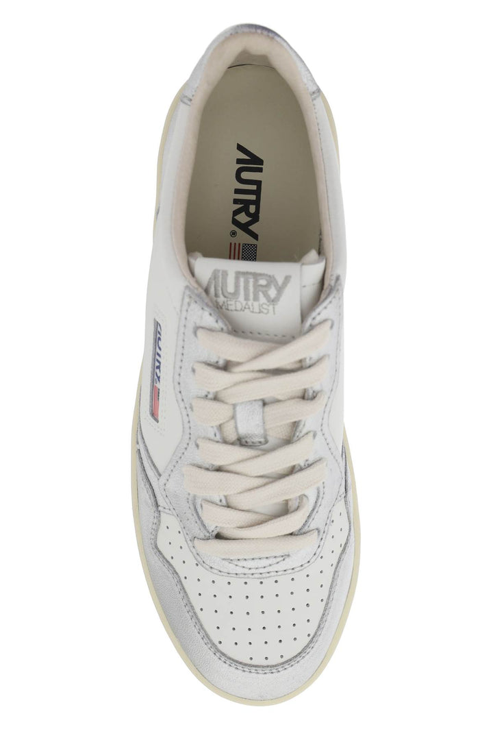 Autry Medalist Low Sneakers   Argento