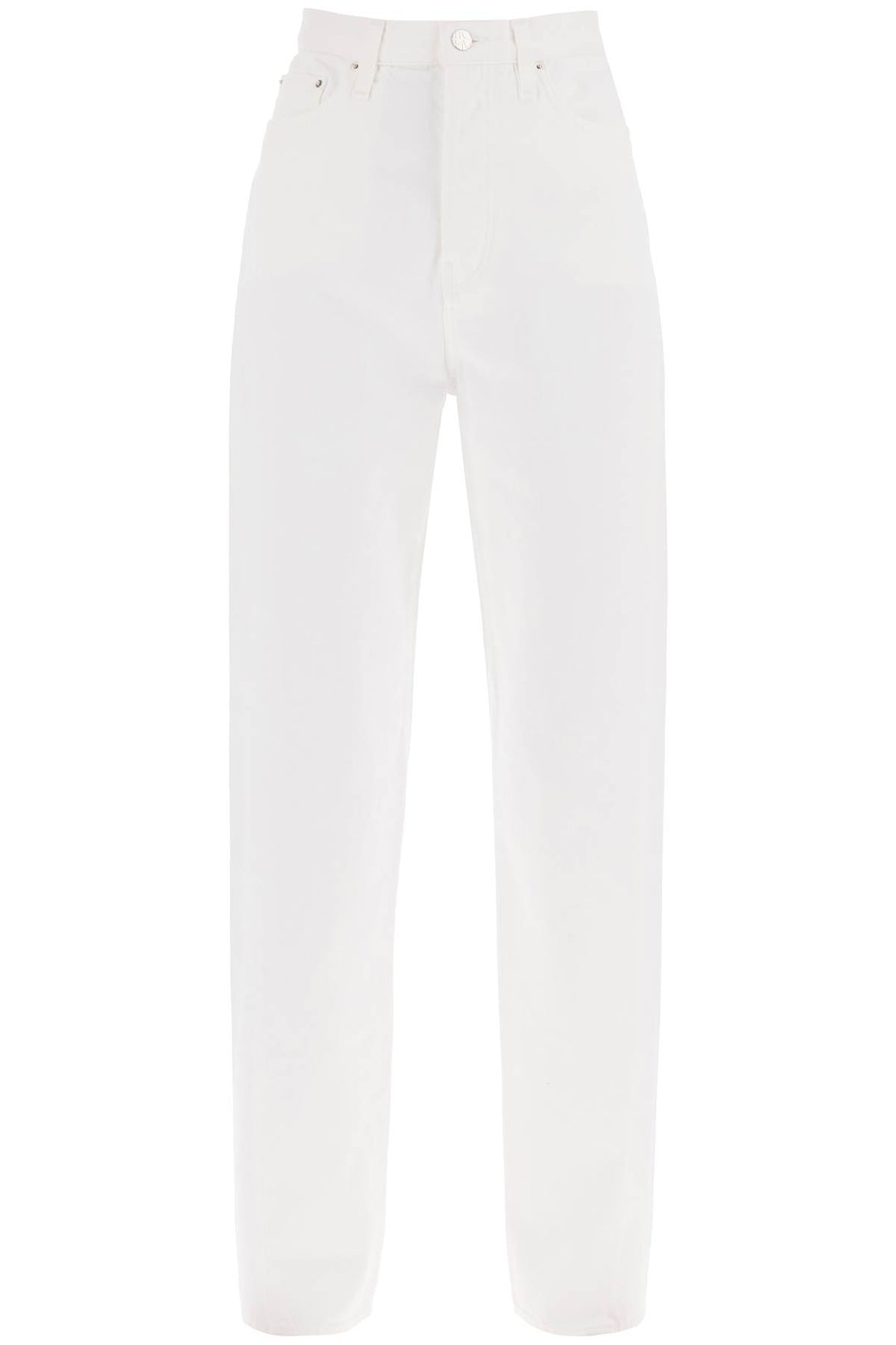 Toteme Twisted Seam Straight Jeans   White