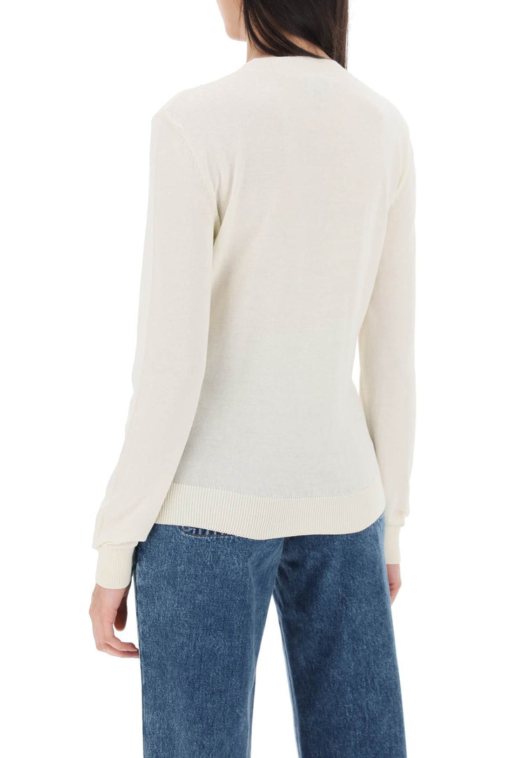A.P.C. Cotton Victoria Pullover Sweater   Bianco