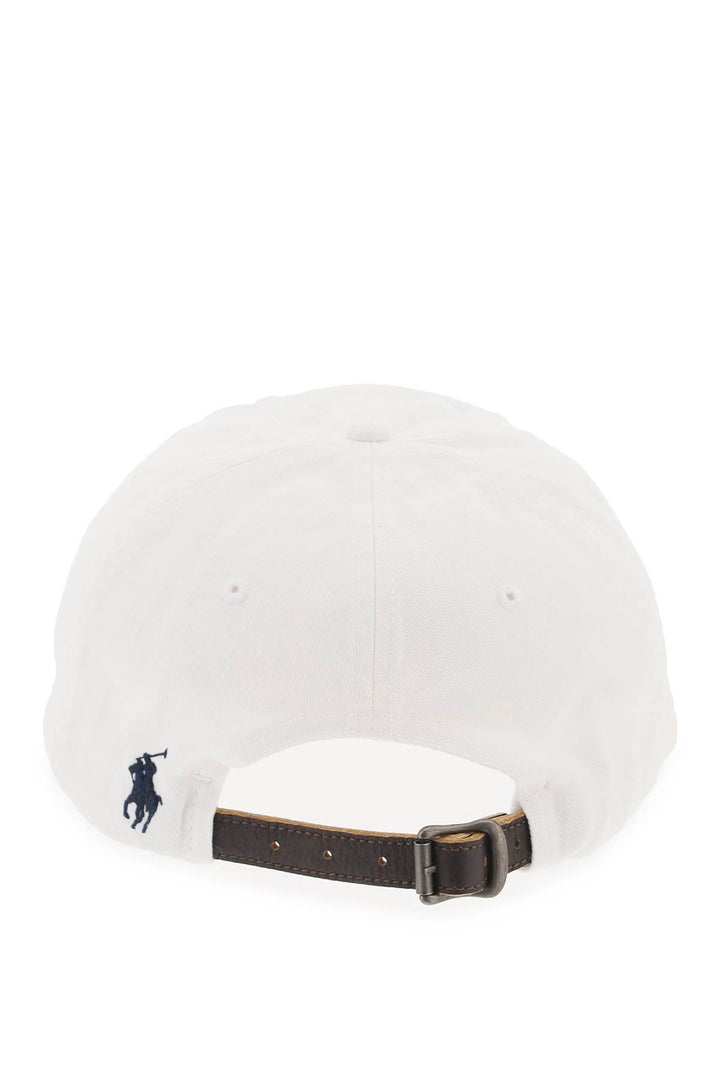 Polo Ralph Lauren Baseball Cap In Twill With Embroidered Flag   Bianco