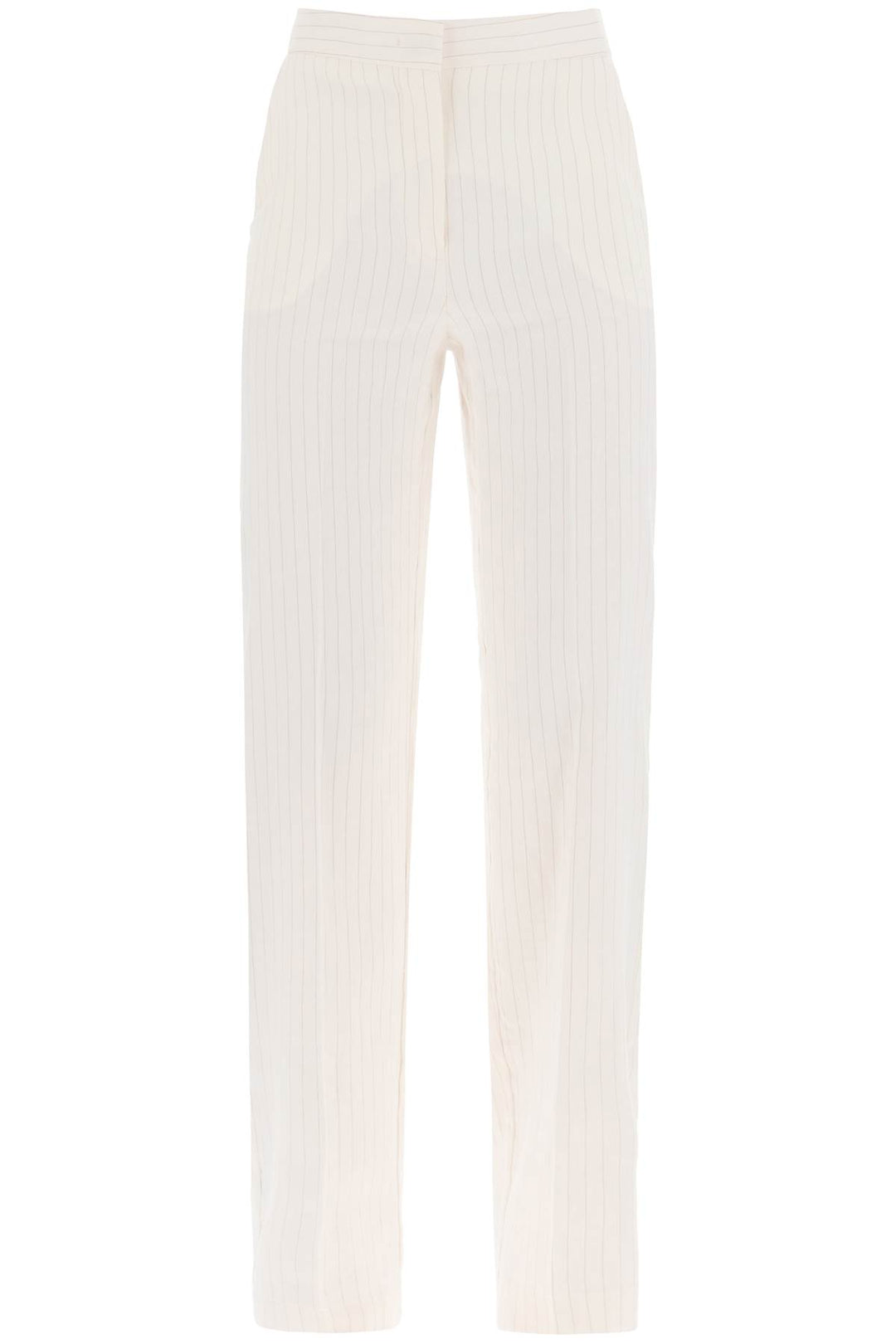 Mvp Wardrobe Striped Monaco Pants   Bianco