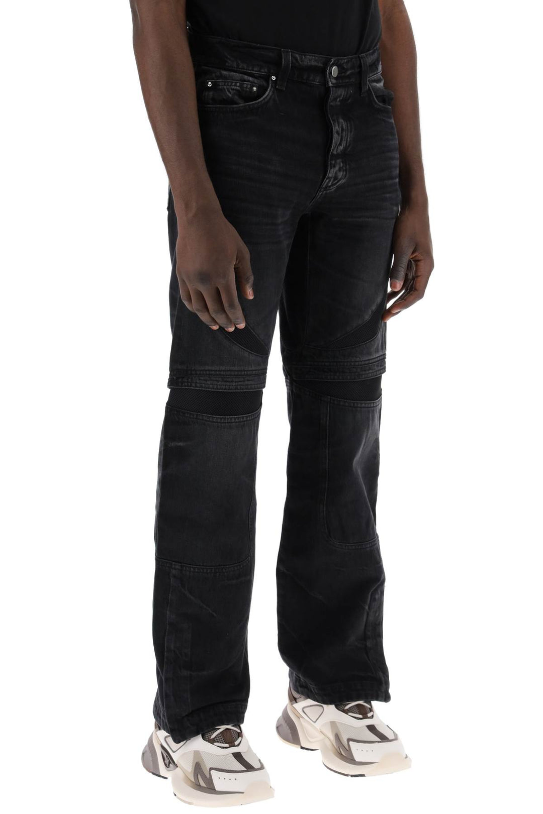 Amiri Mx 3 Jeans With Mesh Inserts   Blu