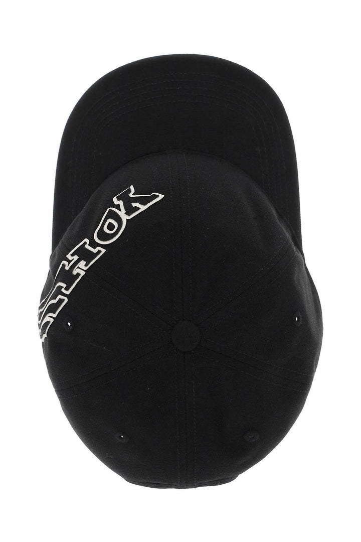 Y 3 Baseball Cap With Morphed Logo Patch   Nero