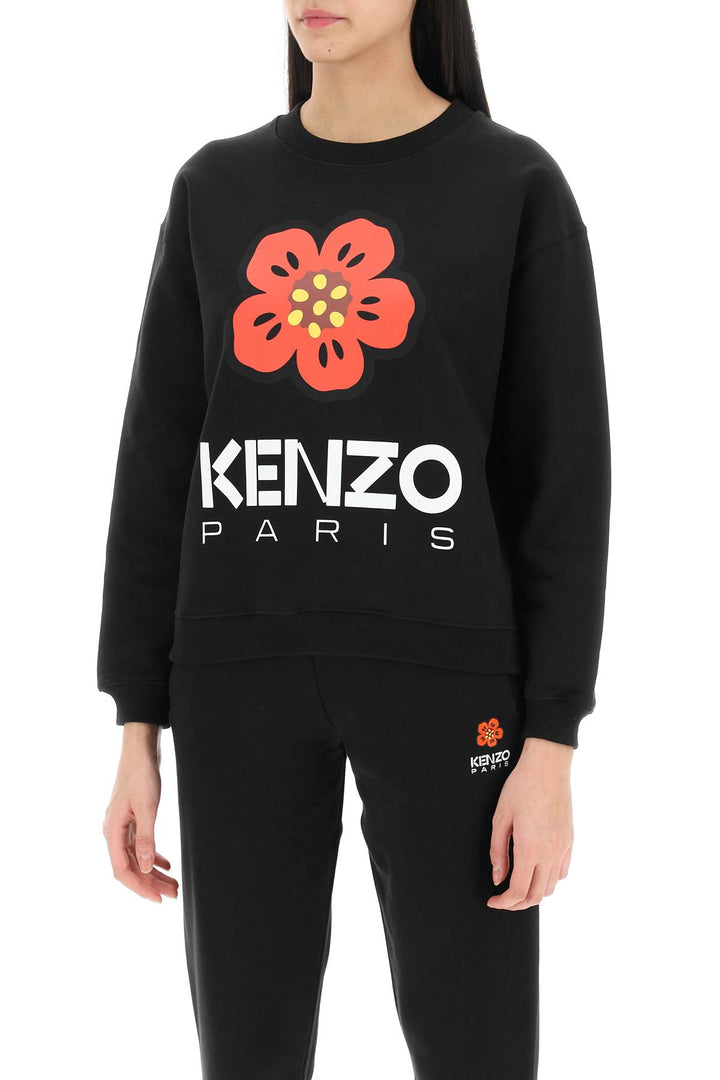 Kenzo Bokè Flower Crew Neck Sweatshirt   Nero