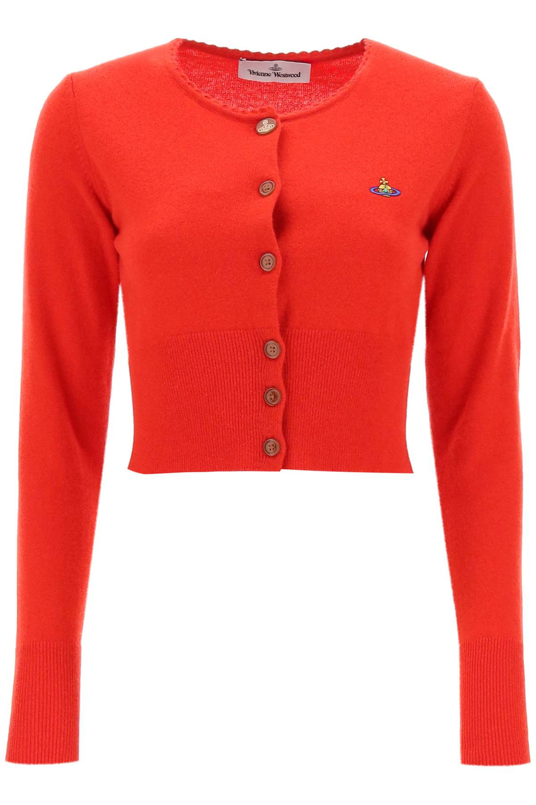 Vivienne Westwood Bea Cropped Cardigan   Rosso