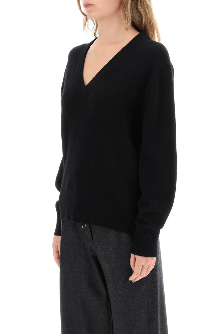 Guest In Residence The V Cashmere Sweater   Nero