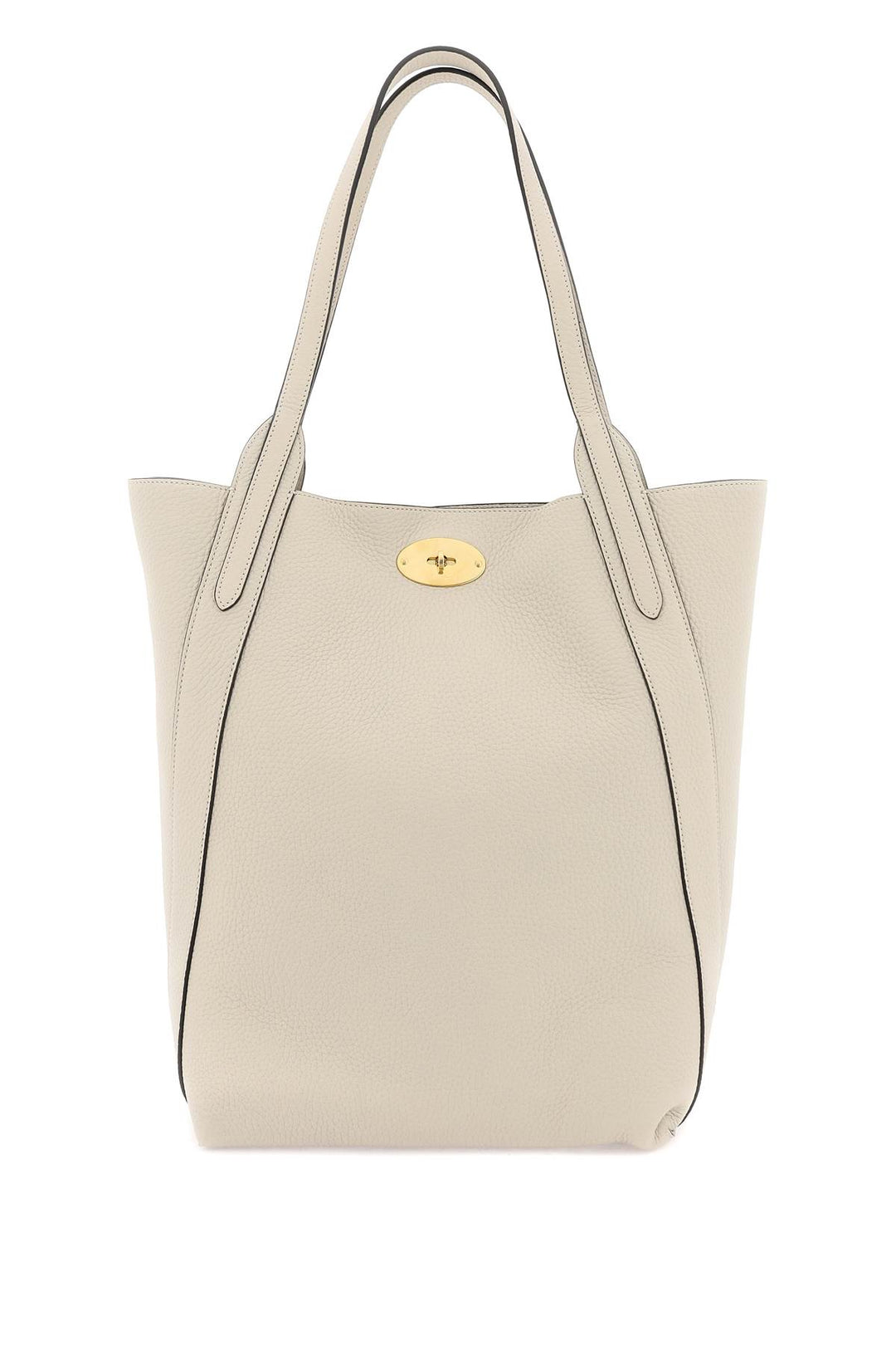 Mulberry Grained Leather Bayswater Tote Bag   Neutro
