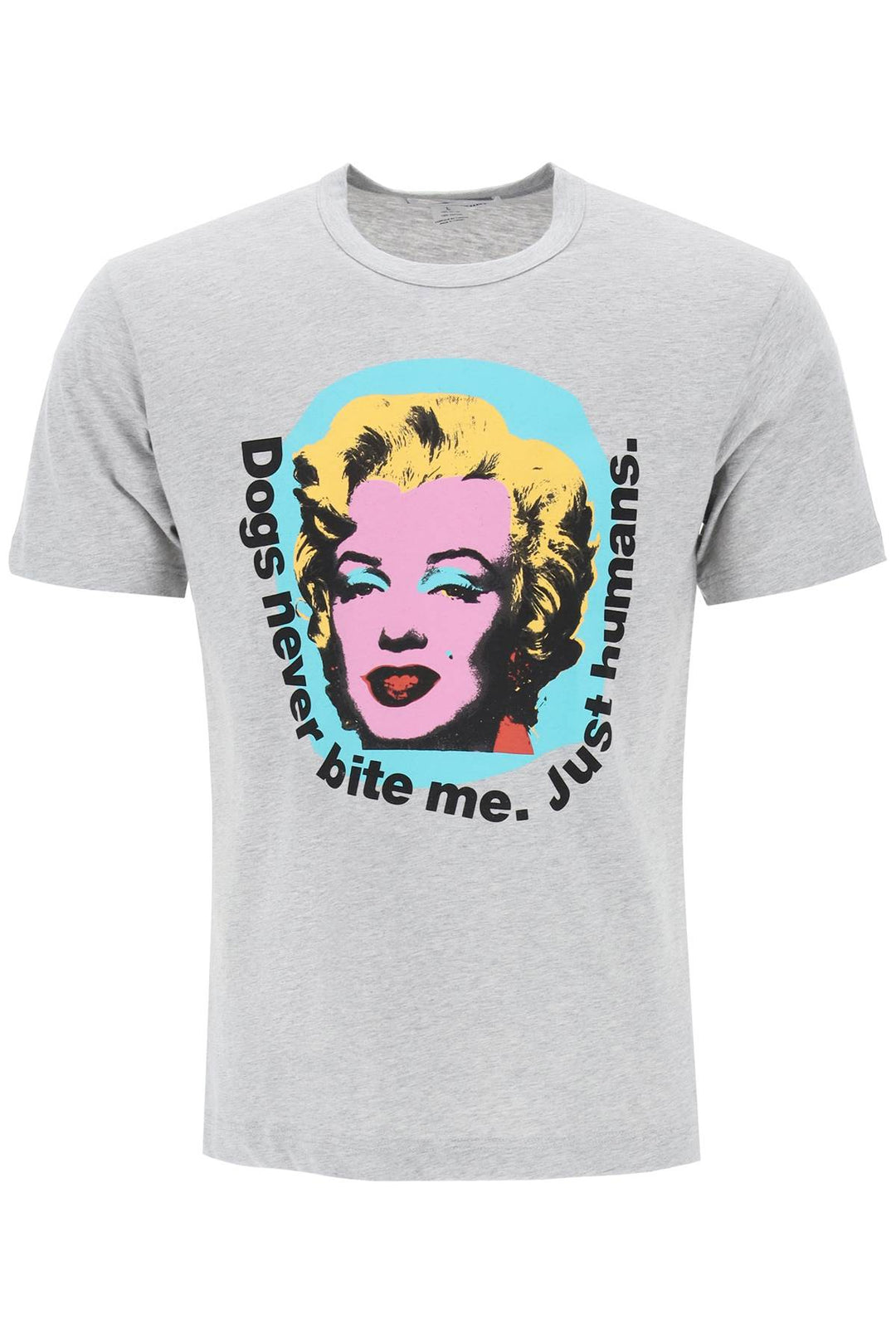 Comme Des Garcons Shirt Marilyn Monroe Print T   Grigio