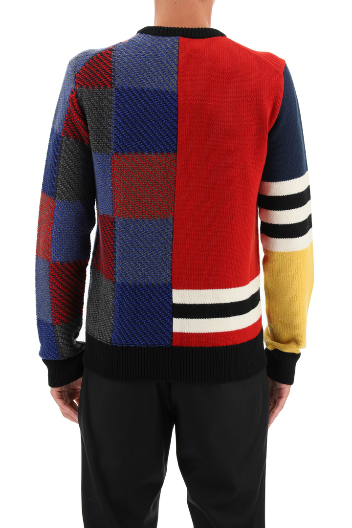Dolce & Gabbana 84 Sweater In Multicolor Wool   Blu