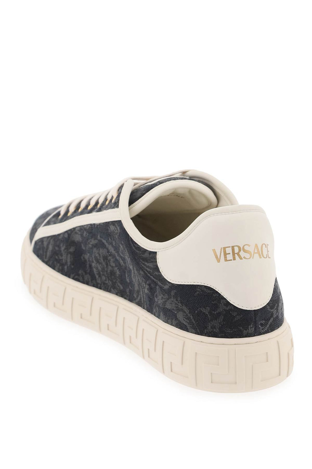 Versace Baroque Greek Sneakers   Nero