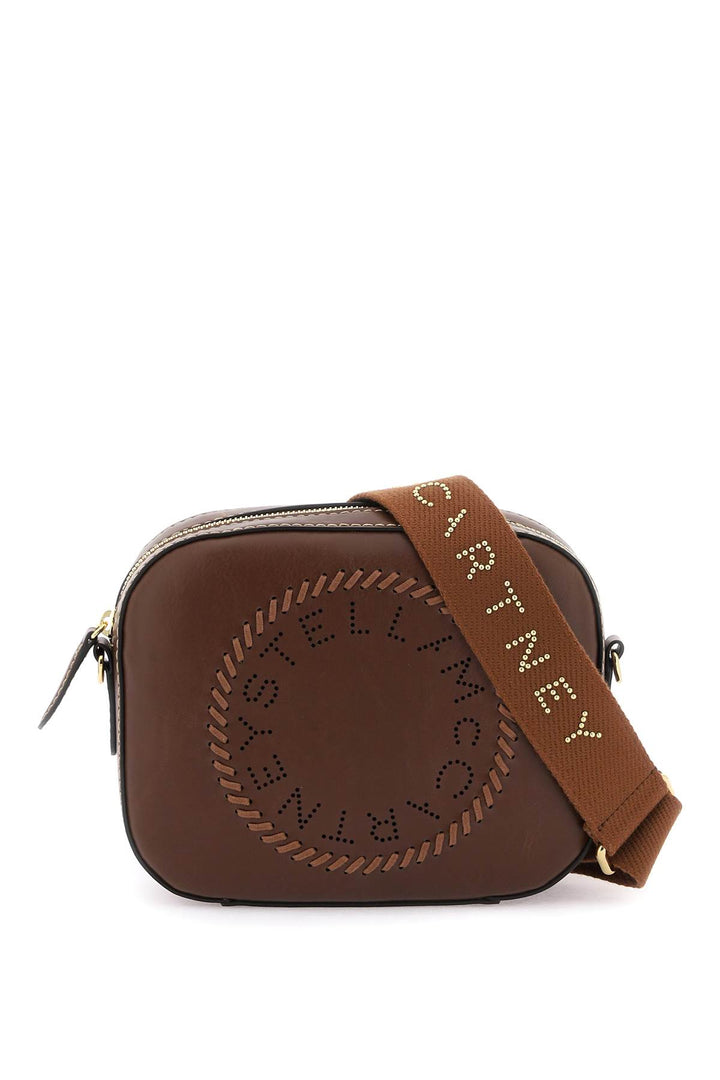 Stella Mc Cartney Mini Logo Camera Bag   Marrone