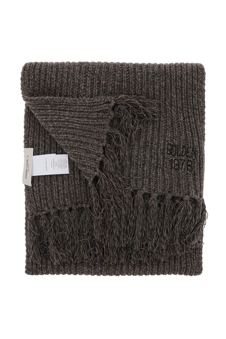 Golden Goose Journey Wool And Cashmere Scarf   Marrone