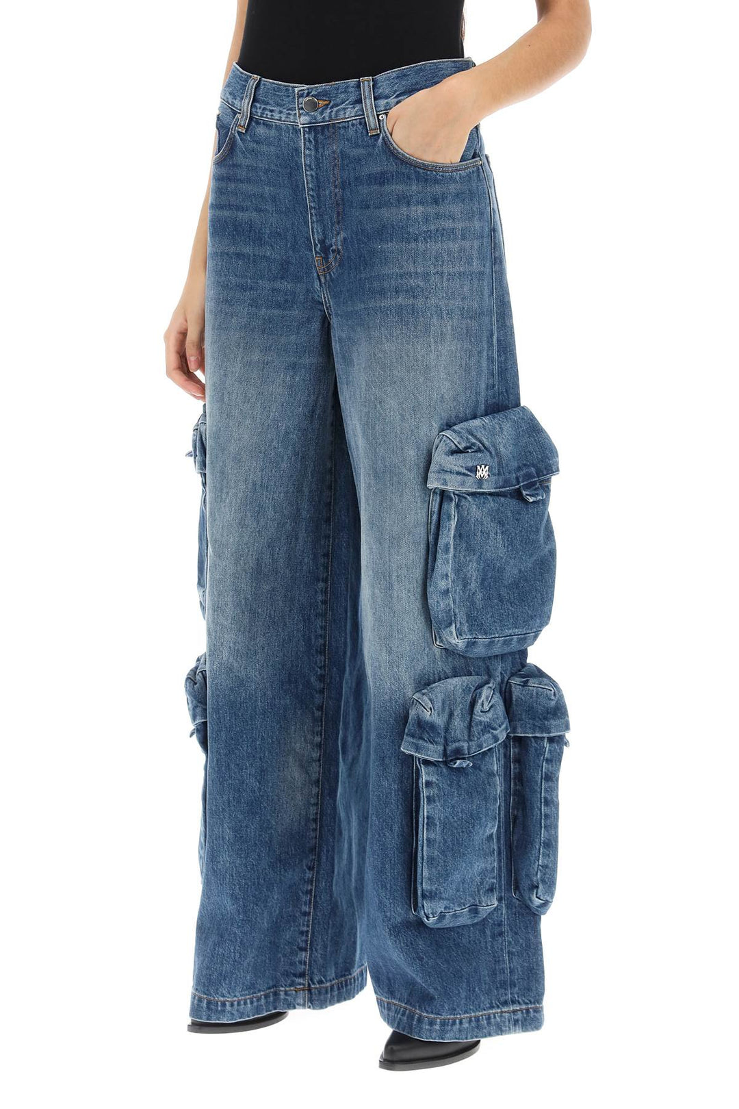 Amiri Baggy Cargo Jeans   Blu