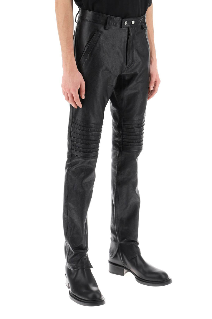 Dsquared2 Rider Leather Pants   Nero