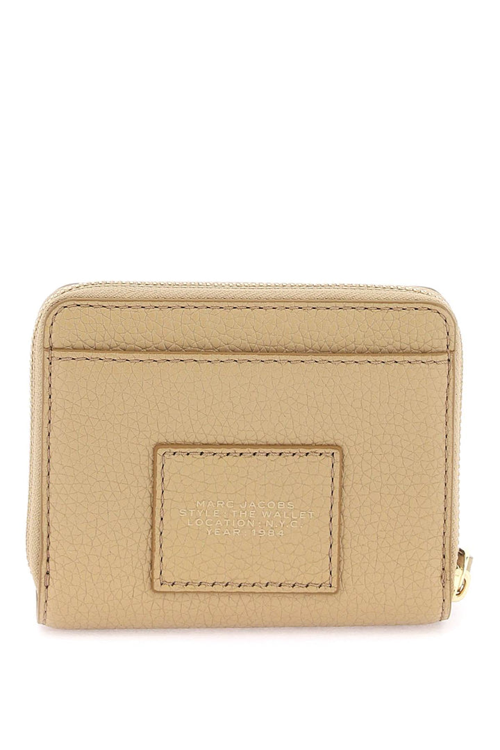 Marc Jacobs The Leather Mini Compact Wallet   Beige