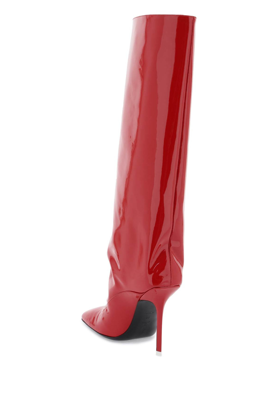 The Attico Sienna Tube Boots   Rosso