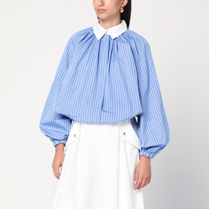 Patou Striped balloon-sleeve shirt